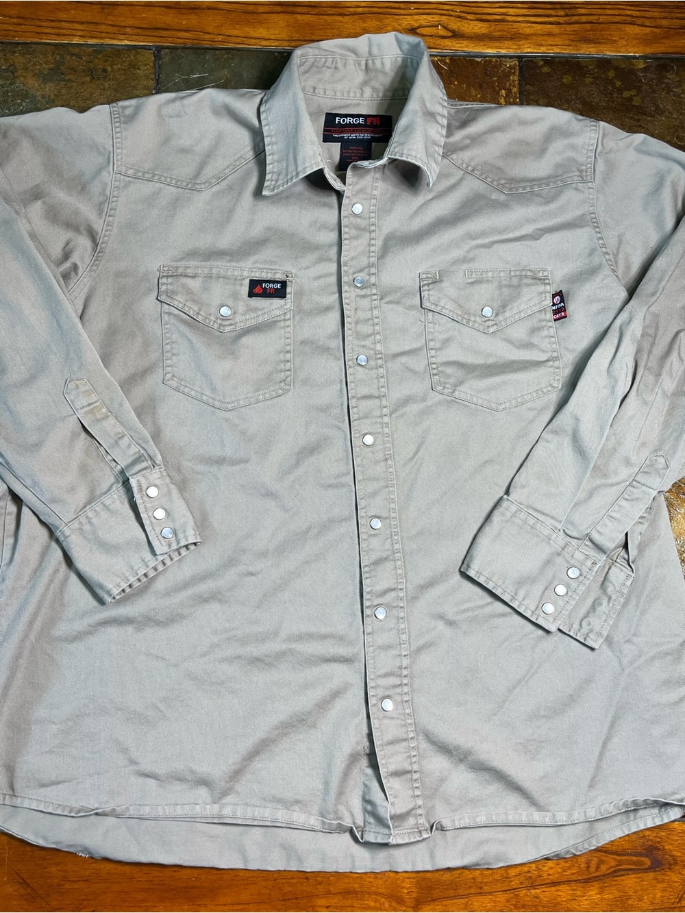 Forge FR Work Shirt - Light Khaki-2XL